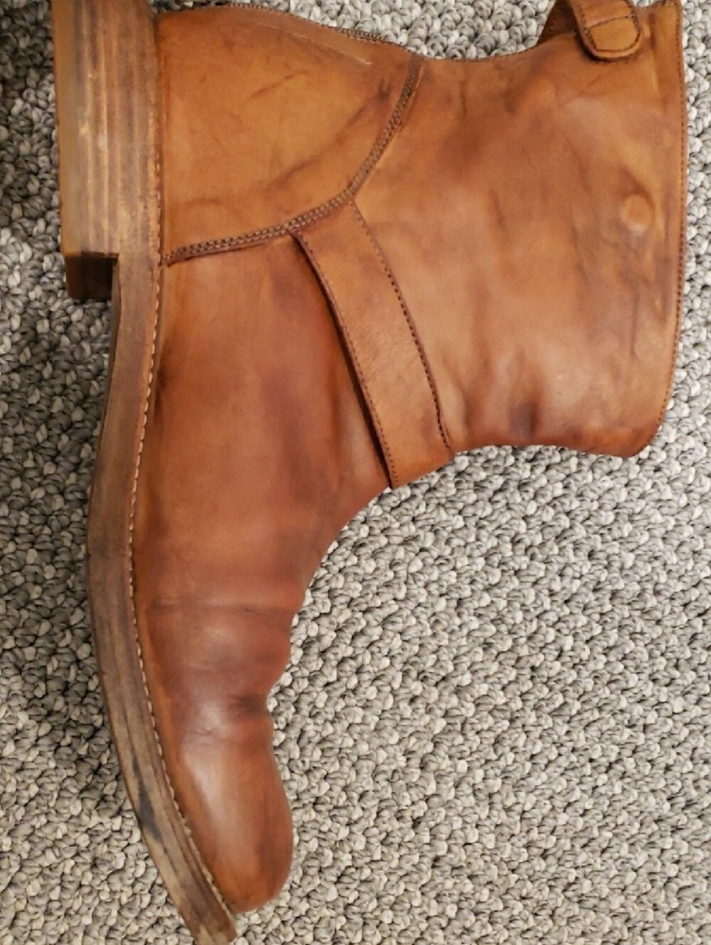 Brunello Cucinelli Tan Leather Harness Boots - Picture 5 of 16